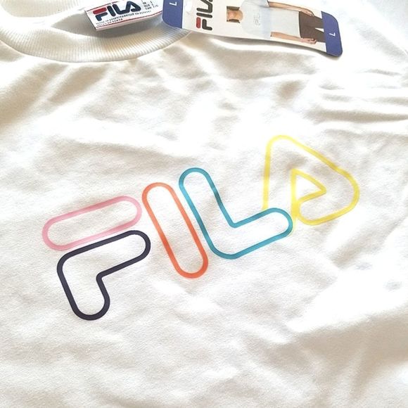 White FILA boxy t-shirt - Picture 2 of 3
